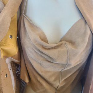 Genuine Suede halter /tube top